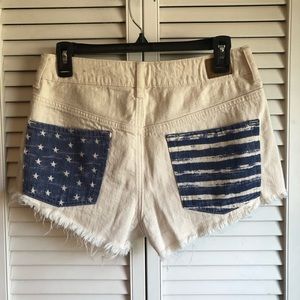 AEO Stars & Stripes Jean Shorts